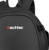 A close-up view of a black backpack. Produktbild-Vorschau