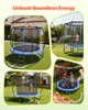 SucceBuy Outdoor-Trampolin Bodentrampolin 244 x 244 cm mit Produktbild-Vorschau 8