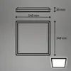 LED Deckenlampe LED Panel Deckenleuchte Flach Indirektes Produktbild-Vorschau 5