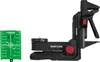 A laser level tool and a green measuring target are shown against a white background. Produktbild-Vorschau