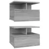 Nachttisch 2Stk. Hängend Grau Sonoma 40x31x27 cm Produktbild-Vorschau 1