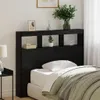 vidaXL Tête de lit en bois d'ingénierie aspect chêne noir Voir les images du produit 2