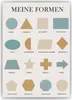 Kinderposter Geometrie Formen Lernposter Kinderzimmer Produktbild-Vorschau 1