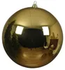 Weihnachtskugeln Kunststoff 25cm hellgold, 1 Stück Produktbild-Vorschau 2