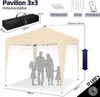 KESSER® Faltpavillon 3x3m Pavillon mit Solar LED  Produktbild-Vorschau 8