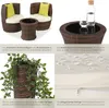tectake® Aluminium Rattan Sitzgruppe Nizza wetterfest und Produktbild-Vorschau 5