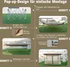 COSTWAY 3,6x3,6m Faltpavillon mit Moskitonetz, Doppeldach Produktbild-Vorschau 7