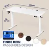 CASARIA® Höhenverstellbarer Schreibtisch elektrisch 120 x Produktbild-Vorschau 2