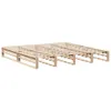 vidaXL Massivholzbett ohne Matratze 200x200 cm Kiefer Produktbild-Vorschau 4