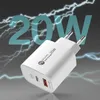 A6Maxl Ładowarka ścienna 20W Usb-A Usb-C z kablem 1M Usb-C Podgląd zdjęcia produktu 5