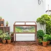 Outsunny verhoogd houten kasframe, kruidenbak voor tuin en Productafbeelding-voorbeeld 2