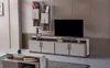 Sideboard TV Ständer RTV Lowboard Grau Wohnzimmer Holz Produktbild-Vorschau 2