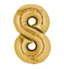 XL Ballon Zahl 18  Geburtstag - Gold Folienballon Ziffer 18 Produktbild-Vorschau 4