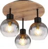 Globo Lighting Deckenleuchte Metall schwarz matt, MDF Produktbild-Vorschau 1