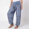 Haremshose Damen weite Hose mit Gummizug Sommerhose Gr. 36 Produktbild-Vorschau 3