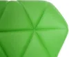 A close-up of a green quilted surface, likely part of a chair or stool. Podgląd zdjęcia produktu