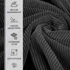 TAPHICEROS Cord Stoff, Hell Grau, 100cm x 142cm, Meterware, Produktbild-Vorschau 4