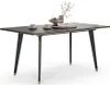 Table de salle à manger Vicco Goldamo Noir 200x90cm Voir les images du produit 6