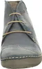 A close-up front view of a blue leather boot. Produktbild-Vorschau
