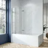 AQUABATOS® Badewannenaufsatz Duschabtrennung Duschtrennwand Produktbild-Vorschau 1