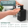 Eluno zeepdispenser, set van 2, met zacht aanvoelend zwart Productafbeelding-voorbeeld 4