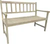 A light-colored wooden garden bench against a white background. Produktbild-Vorschau