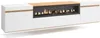A modern TV cabinet with a built-in electric fireplace, presented against a white background. Produktbild-Vorschau
