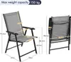 Dimensions of a folded and unfolded garden chair. Produktbild-Vorschau