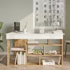Skye Decor, Ct5-Aw, scrivanie, pino atlantico, 129 x 72 x Anteprima dell’immagine prodotto 2