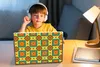 MuchoWow® Laptop Aufkleber Sticker Cover Patchwork - Retro Produktbild-Vorschau 3
