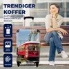 MuchoWow® Koffer Handgepäck Trolley Rollkoffer Kleine Produktbild-Vorschau 2