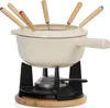 A fondue set is displayed on a white background. Voir les images du produit