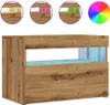 vidaXL TV-Schrank mit LED-Leuchten Artisan-Eiche 60x35x40 Produktbild-Vorschau 1