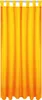 A close-up view of a bright orange curtain hanging from a rod. Anteprima dell’immagine prodotto