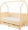 KEF Bett Domi Haus Ebenerdig Doppelbett mit Zwei Schubladen Produktbild-Vorschau 3