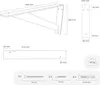 HEVVA - Waschtischhalterung ELBE - 40 cm Tiefe,  Weiß, 1 Produktbild-Vorschau 5