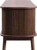 MODFU Meuble TV Bas en Bois Naturel, 2 Portes Coulissantes Voir les images du produit 8