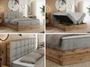 MKS MEBLE Boxspringbett 120x200 mit Bettkasten Eiche, Produktbild-Vorschau 2