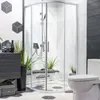 dedeco Eck-Duschrückwände Aluminium wasserfest Motiv: Zen Produktbild-Vorschau 2