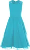 Mädchen Chiffon Abendkleid mit Strasssteinen Gr. 128 – Produktbild-Vorschau 3