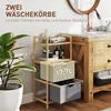 HOMCOM Wäschekorb 35,4 L Wäschesammler mit 2 Wäschekörben Produktbild-Vorschau 4