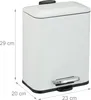 Relaxdays Cestino da bagno, 5 l, cestino per cosmetici con Anteprima dell’immagine prodotto 4
