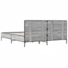 Möbel Bettgestell Grau Sonoma 140x200 cm Holzwerkstoff und Produktbild-Vorschau 6