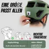 MTB Helm Jungs & Herren Armygrün | Mit Visier & USB-Licht | Produktbild-Vorschau 7