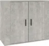 vidaXL Sideboard Betongrau 80x33x70 cm Holzwerkstoff Produktbild-Vorschau 2