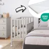 ZEE BAMBI Kaschmir Beistellbett Baby mit Matratze & Rollen Produktbild-Vorschau 1
