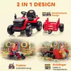 AIYAPLAY Elektrischer Kinder Traktor 3-Gang mit Anhänger, 2 Produktbild-Vorschau 5