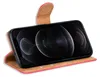 A red flip case for a smartphone, shown open and displaying the phone's screen. Anteprima dell’immagine prodotto