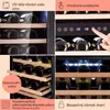 Klarstein vinotéka, slim, sklenené dvere, 2 zóny, LED, 5-18 Náhľad obrázku produktu 5
