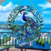 GKA Sonnenfänger Pfau 15 cm Buntglas Lichtfänger Produktbild-Vorschau 2